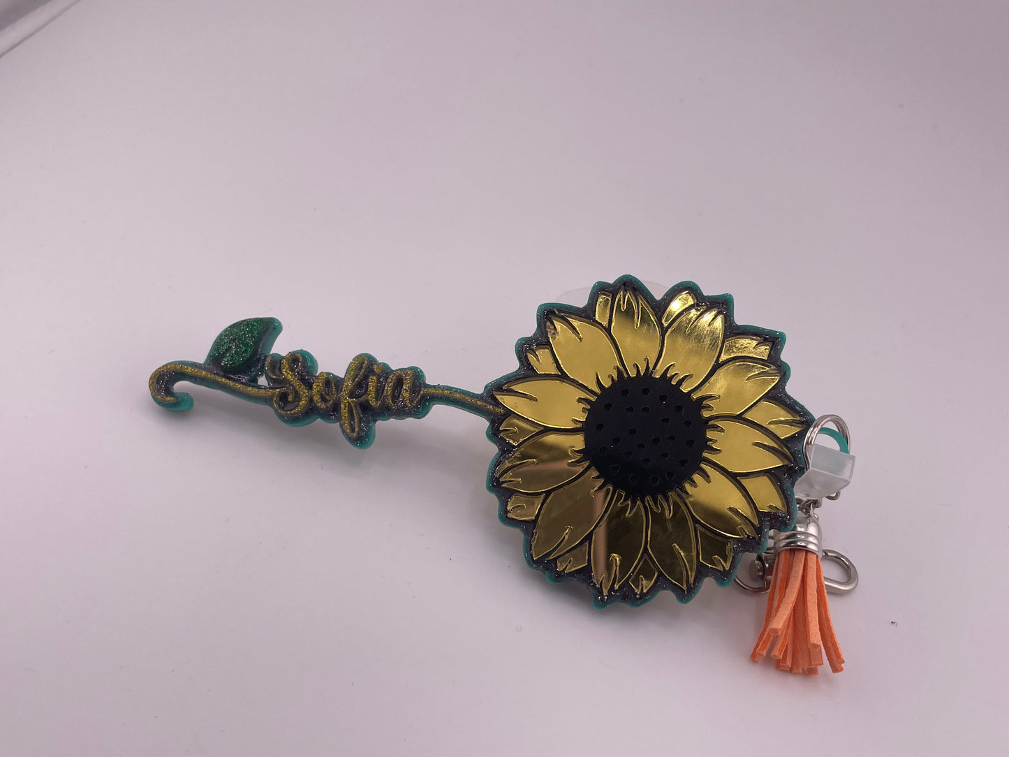 Handmade sunflower Keychain