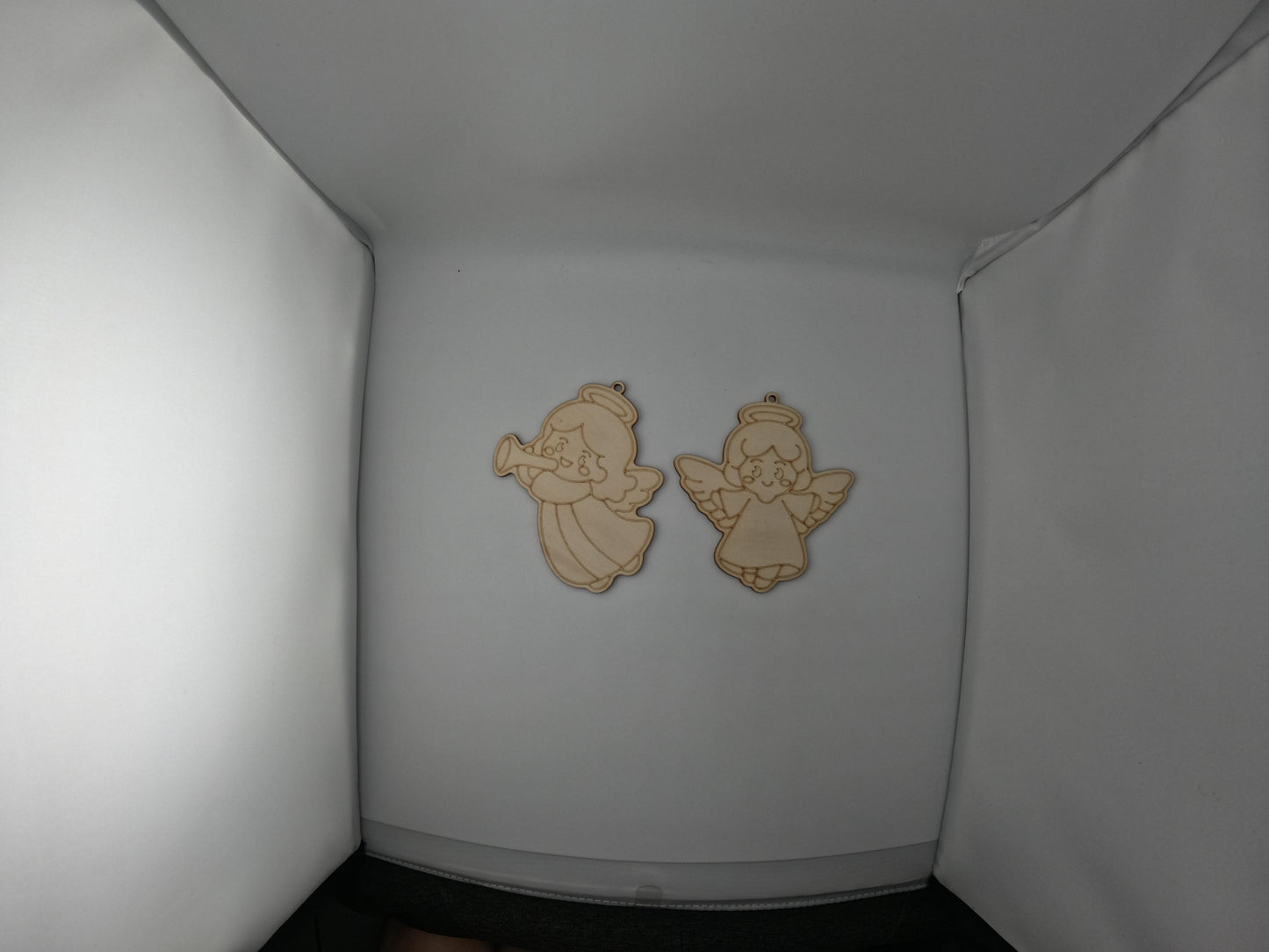 Wooden Christmas Ornament Set