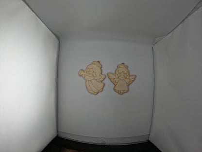 Wooden Christmas Ornament Set