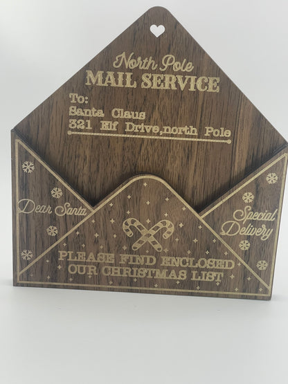 “North Pole Mail Service” Christmas Envelope