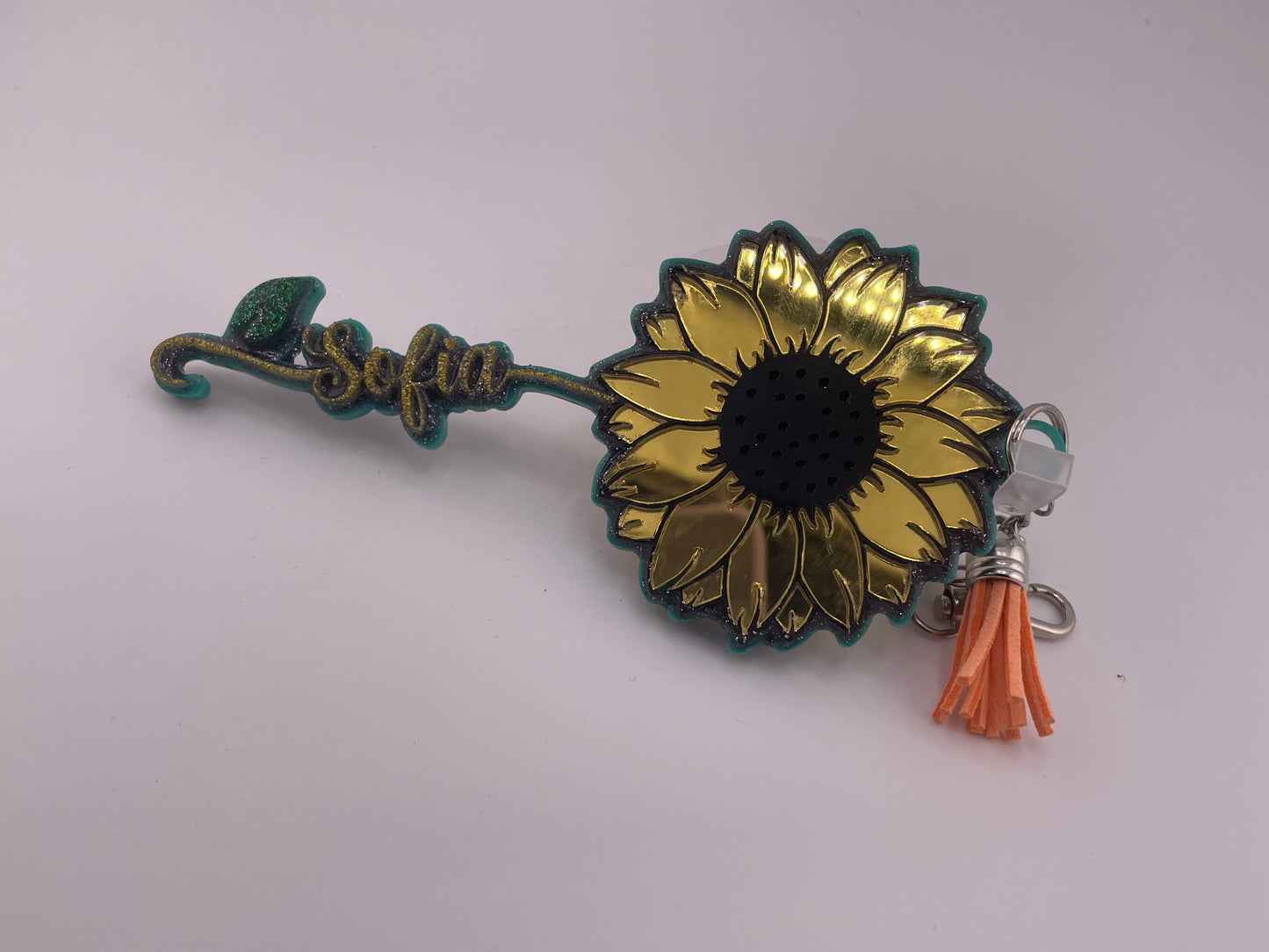 Handmade sunflower Keychain