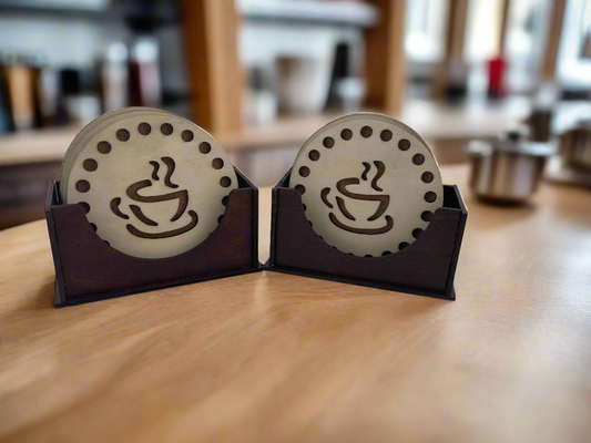Wooden Coaster Set