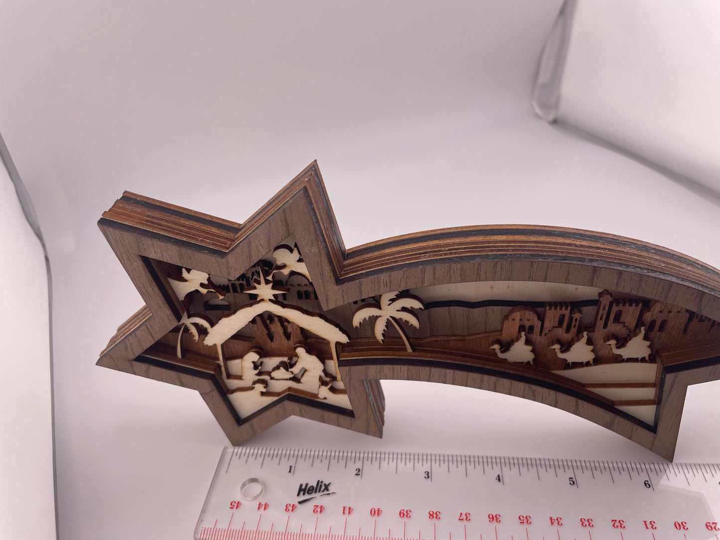 Wooden Shooting Star Nativity